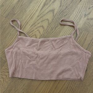 Joah brown tan xs Ribbed Crop Top